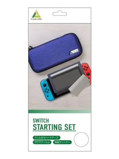 Nintendo Switch - Monitor Filter - Case - Video Game Accessories (スターティングセット ヘアラインネイビー)