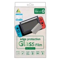 Nintendo Switch - Video Game Accessories (ブルーライトカットエッジプロテクションガラスフィルム メタリックネイビー)