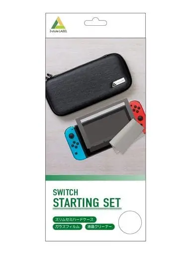 Nintendo Switch - Monitor Filter - Case - Video Game Accessories (スターティングセット ヘアラインブラック)