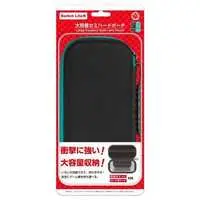 Nintendo Switch - Pouch - Video Game Accessories (大容量セミハードポーチ ブラックターコイズ (Switch Lite用))