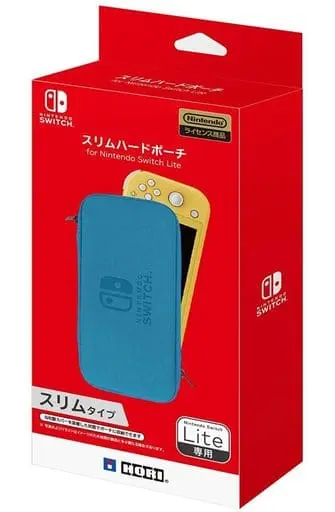 Nintendo Switch - Pouch - Video Game Accessories (スリムハードポーチ ブルー (Switch Lite用))