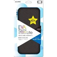 Nintendo Switch - Pouch - Video Game Accessories (カーボン調EVAポーチ ブラック×ブルー (Swich Lite用))