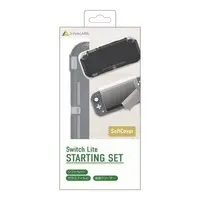Nintendo Switch - Monitor Filter - Case - Video Game Accessories (スターティングセット・ソフトカバー ブラック (Switch Lite用))