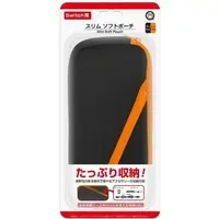 Nintendo Switch - Pouch - Video Game Accessories (スリムソフトポーチ ブラックオレンジ)