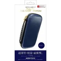 Nintendo Switch - Pouch - Video Game Accessories (PUレザースリムEVAポーチSWL ネイビー (Switch Lite用))