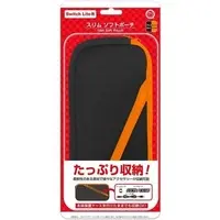Nintendo Switch - Pouch - Video Game Accessories (スリムソフトポーチ ブラックオレンジ (Switch Lite用))