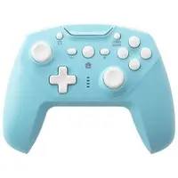 Nintendo Switch - Game Controller - Video Game Accessories (ジャイロコントローラー 無線タイプ ライトブルー×クリーム)