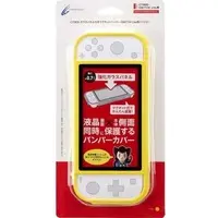 Nintendo Switch - Video Game Accessories (ガラスパネル付きマグネットバンパー イエロー (Switch Lite用))