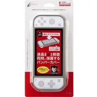 Nintendo Switch - Video Game Accessories (ガラスパネル付きマグネットバンパー グレー (Switch Lite用))