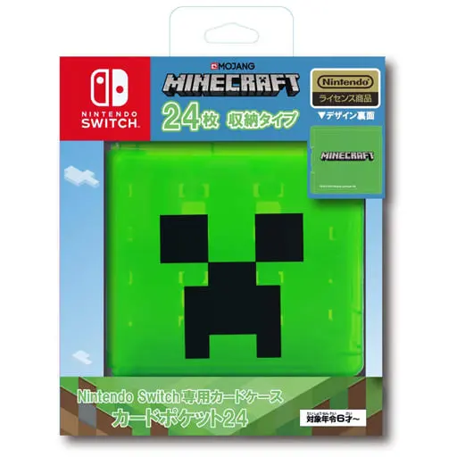 Nintendo Switch - Card Pocket 24 - Case - Video Game Accessories - MINECRAFT