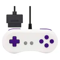 SUPER Famicom - Game Controller - Video Game Accessories (16ビットコントローラ ホワイトパープル (SFC用互換機/SFC用))