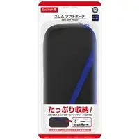 Nintendo Switch - Pouch - Video Game Accessories (スリムソフトポーチ ブラックネイビー)