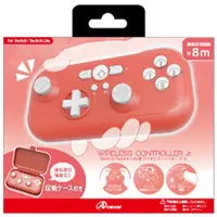 Nintendo Switch - Video Game Accessories - Game Controller (ワイヤレスコントローラ Jr. ピンク (Switch/Switch Lite用))