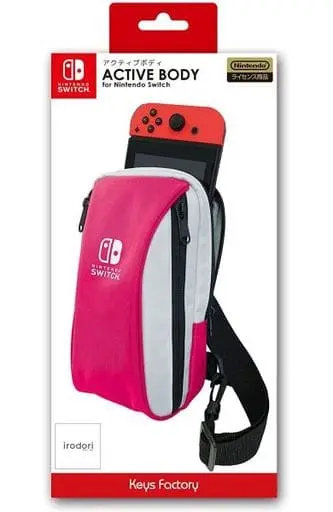 Nintendo Switch - Bag - Video Game Accessories (ACTIVE BODY for Nintendo Switch(ピンク)[NAB-001-4])