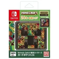 Nintendo Switch - Card Pocket 24 - Case - Video Game Accessories - MINECRAFT