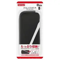 Nintendo Switch - Pouch - Video Game Accessories (スリムソフトポーチ ブラックホワイト(有機ELモデル/液晶モデル用))