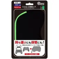 PlayStation 5 - Pouch - Video Game Accessories (コントローラー収納ポーチ ブラック×グリーン (PS5/PS4/Switch用))