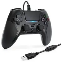 PlayStation 4 - Game Controller - Video Game Accessories (有線コントローラー バトルパッド4 ブラック)