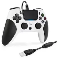 PlayStation 4 - Game Controller - Video Game Accessories (有線コントローラー バトルパッド4 ホワイト)