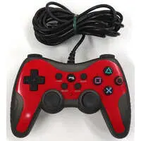 PlayStation 3 - Game Controller - Video Game Accessories (ラバーコートコントローラーターボ2 レッド×ブラック)