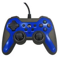 PlayStation 3 - Game Controller - Video Game Accessories (PS3/PSVitaTV用ラバーコートコントローラーターボ2 (ブルー×ブラック))