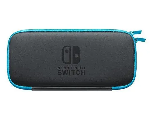 Nintendo Switch - Case - Video Game Accessories (ニンテンドーストア限定 Nintendo Switchキャリングケース ネオンブルー(画面保護シート付))