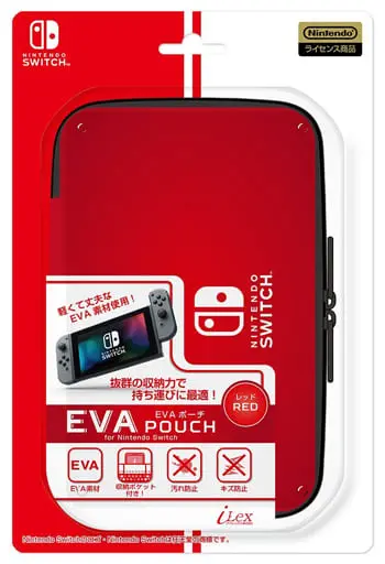 Nintendo Switch - Pouch - Video Game Accessories (EVAポーチ レッド (SWITCH用))