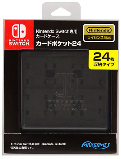 Nintendo Switch - Card Pocket 24 - Case - Video Game Accessories (カードポケット24 ブラック (SWITCH用))