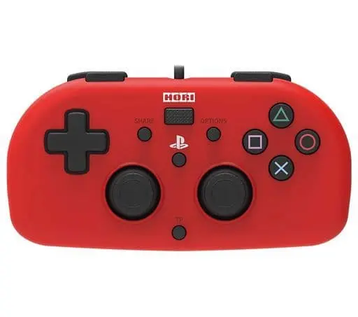 PlayStation 4 - Game Controller - Video Game Accessories (ワイヤードコントローラーライト for PS4 レッド)