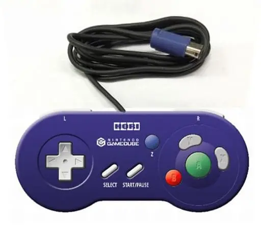 NINTENDO GAMECUBE - Game Controller - Video Game Accessories (デジタルコントローラ(バイオレット)(状態：コントローラーのみ))