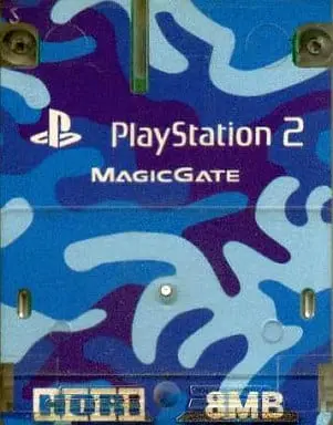 PlayStation 2 - Memory Card - Video Game Accessories (PlayStation2 専用メモリーカード(8MB) 迷彩ブルー)