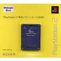 PlayStation 2 - Memory Card - Video Game Accessories (PlayStation 2専用メモリーカード (8MB) ミッドナイト・ブルー)