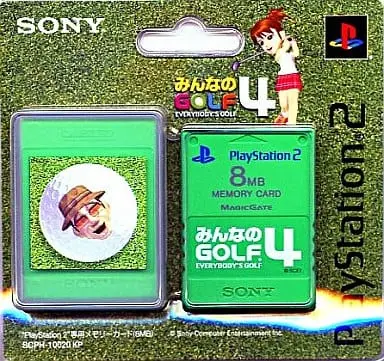 PlayStation 2 - Memory Card - Video Game Accessories - Minna no Golf (Everybody's Golf)