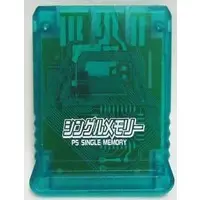 PlayStation - Video Game Accessories (1MEGAシングルメモリー・クリアグリーン(PS))