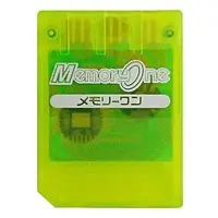 PlayStation - Memory Card - Video Game Accessories (メモリーワン クリアイエロー (15ブロックメモリーカード))