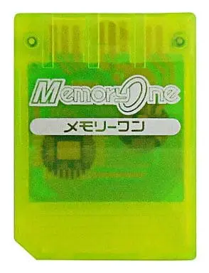PlayStation - Memory Card - Video Game Accessories (メモリーワン クリアイエロー (15ブロックメモリーカード))