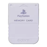 PlayStation - Video Game Accessories - Memory Card (メモリーカード ライトグレー) - No Box No Manual