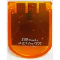 PlayStation - Memory Card - Video Game Accessories (メモリックス・Cオレンジ(PS))
