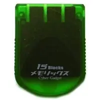PlayStation - Memory Card - Video Game Accessories (メモリックス・Cグリーン(PS))