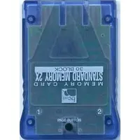 PlayStation - Memory Card - Video Game Accessories (メモリーカード スタンダードメモリー2×クリアブルー)