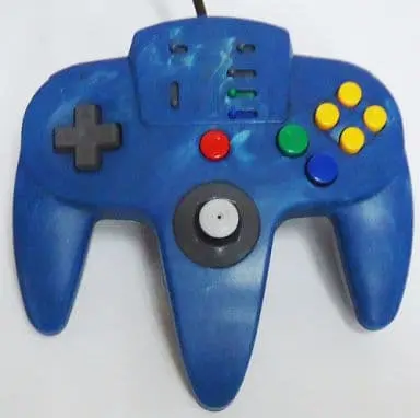 NINTENDO64 - Game Controller - Video Game Accessories (アスキーパッド64(ブルーマーブル))