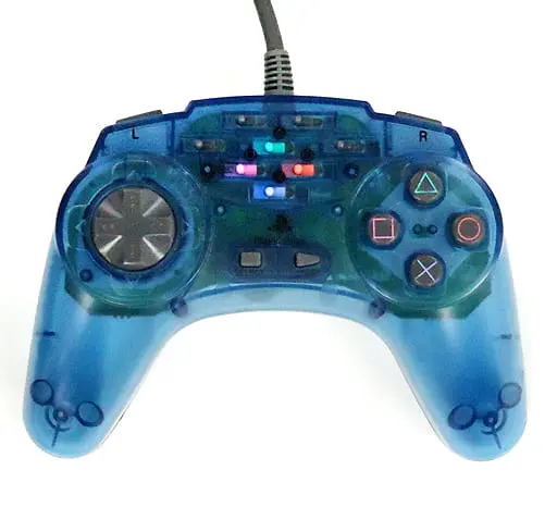 PlayStation - Game Controller - Video Game Accessories (アスキーパッドV2 ブルー)