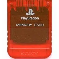 PlayStation - Memory Card - Video Game Accessories (メモリーカード(シースルーレッド))