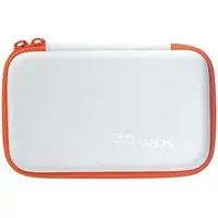 Nintendo 3DS - Pouch - Video Game Accessories (スリムハードポーチ ホワイト×オレンジ(New2DSLL用))