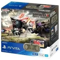 PlayStation Vita - Video Game Console (PlayStation Vita本体 GODEATER2 フェンリルエディション[PCHJ-10010](状態：箱(内箱含む)状態難)) - No Box No Manual