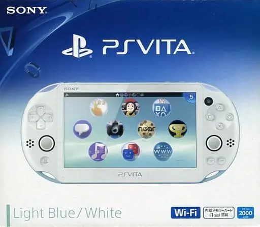 PlayStation Vita - Video Game Console (PlayStation Vita本体 Wi-Fiモデル ライトブルー・ホワイト[PCH-2000])
