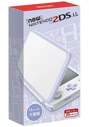 Nintendo 3DS - New Nintendo 2DS LL (Newニンテンドー2DSLL本体 ホワイト×ラベンダー)