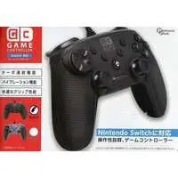 Nintendo Switch - Video Game Accessories - Game Controller (Switch対応 有線ゲームコントローラ−(Black)[AH10358]) - No Box No Manual
