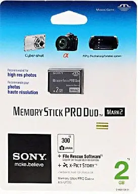 PlayStation Portable - Video Game Accessories - Memory Stick (メモリースティック Pro Duo Mark2 2GB)
