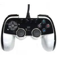 PlayStation 2 - Game Controller - Video Game Accessories (アナログ連射コントローラ2(ブラック＆シルバー))